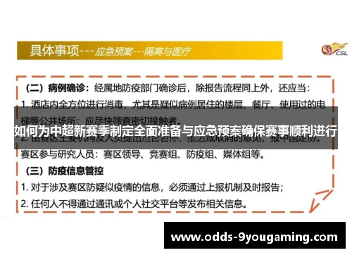 如何为中超新赛季制定全面准备与应急预案确保赛事顺利进行 如何为中超新赛季制定全面准备与应急预案确保赛事顺利进行