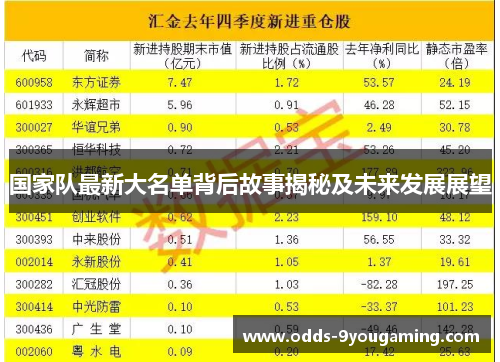 国家队最新大名单背后故事揭秘及未来发展展望